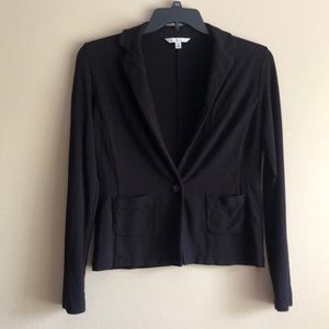 CAbi style 353 Black Rayon Knit Jacket Blazer Sm